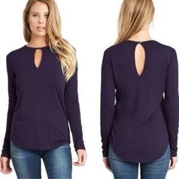Laila Jayde Long Sleeve Keyhole Top Size XL $65 - Picture 1 of 3